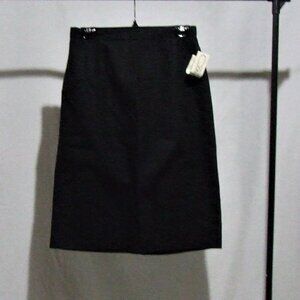 Pretense pencil skirt vintage wool blend black 1980s preppy NWT new old stock